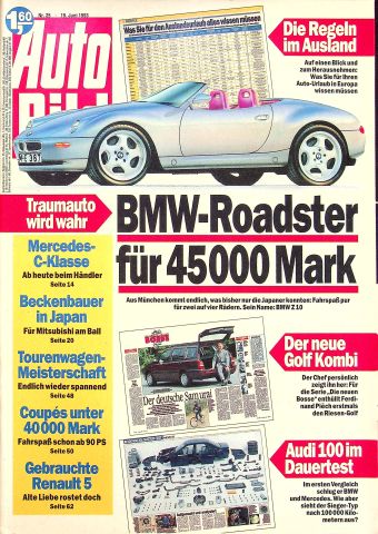 Deckblatt Auto Bild (25/1993)